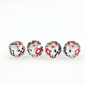 Commercio all'ingrosso della fabbrica di alta qualità bordo rotondo fatto a mano punto di gioco da tavolo da Poker 16mm dadi casinò resina acrilico Set di dadi - Product Image 4