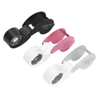Led Light Convex Lenses Magnifying Glass for Inspection Enlarge Instrument Loupe