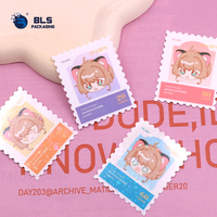 Autocollants personnalisés en forme de tampon, autocollants de dessins animés Kawaii en gros pour le scrapbooking, fabricant professionnel de papeterie