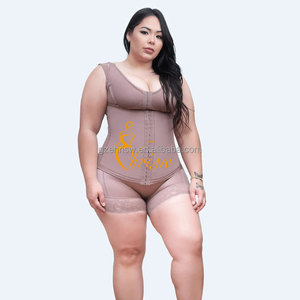 Fajas Shapewear pour femmes crochet <span class=keywords><strong>et</strong></span> fermeture des yeux soutien du sein contrôle du <span class=keywords><strong>ventre</strong></span> corps Shaper <span class=keywords><strong>gaine</strong></span> amincissante <span class=keywords><strong>ventre</strong></span> plat - Product Image 3