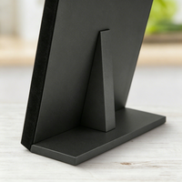 Présentoir à bijoux en acrylique personnalisé avec surface en velours de haute qualité, support de présentation pour 50 bagues et boucles d'oreilles, organisateur en forme de L