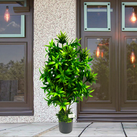 Plante artificielle en bambou d'intérieur, décoration artistique minimaliste, contemporaine, traditionnelle, industrielle, classique pour chambre à coucher, salle à manger