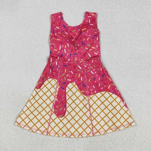 Vestido Deportivo para Niña Pequeña, <span class=keywords><strong>Ropa</strong></span> Deportiva de Yoga para Niños, Vestidos de Yoga con Estampado de Helado, <span class=keywords><strong>Ropa</strong></span> Activa para Niños - Product Image 4
