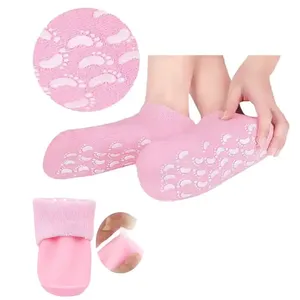 Calcetines hidratantes para pies con forro de <span class=keywords><strong>Gel</strong></span> para dedos de los pies, calcetines hidratantes difusos infundidos para mujeres y hombres - Product Image 1