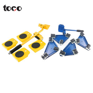 TOCO – chariot de Transport à 3 roues, chariot de levage, glissières de déplacement, chariot de déplacement à roues, <span class=keywords><strong>Kit</strong></span> de glissières de levage de <span class=keywords><strong>meubles</strong></span> 5 pièces - Product Image 4