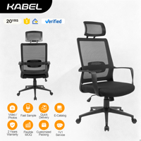 Chaise de bureau ergonomique en maille au design moderne et à dossier moyen Chaise de travail/réunion en tissu avec fonction tournante