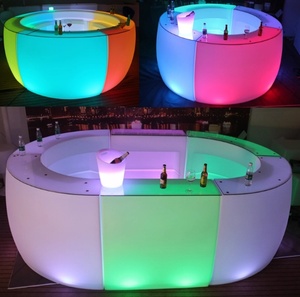 Meuble de <span class=keywords><strong>bar</strong></span> avec éclairage LED à 16 couleurs changeantes pour les fêtes, les événements, les mariages, décoration de <span class=keywords><strong>bar</strong></span>, comptoir de <span class=keywords><strong>bar</strong></span> étanche à vendre - Product Image 4