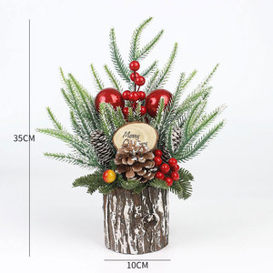 Nuevos Diseños al por Mayor, Árbol de Navidad Decorado de PVC Verde para Mesa, Mini Árbol de Navidad de Nueva Tendencia - Product Image 6