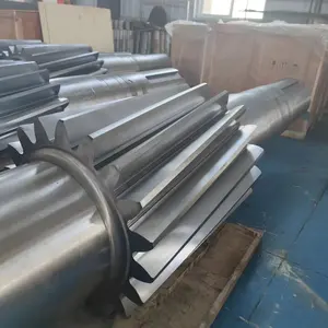 Factory CUSTOM High Quality Large Module Helical Gear Rotary Kiln Cement Dryer Main Big Gear Shaft