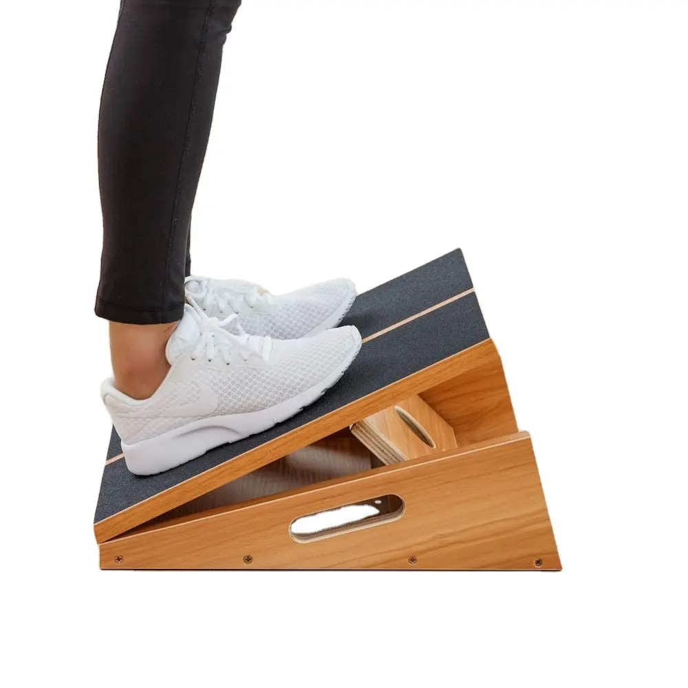 Professionale 5 posizioni Balance squat tavola inclinata regolabile barella in legno d'acciaio tavola inclinata per squat