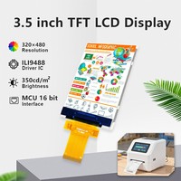 Pantalla LCD Portátil Polcd de 3.5 Pulgadas con Interfaz Paralela Mcu Spi, Resolución TFT de 3.5, 320x480 ILI9488