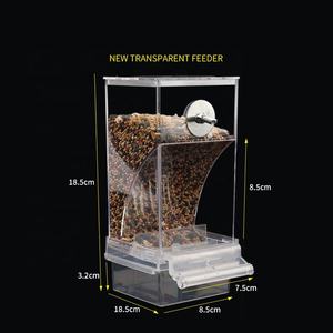 No Mess Oiseau Automatique Cage Mangeoire Distributeur Récipient De Nourriture Transparent Usine En Gros Nouveaux Bols En Carton PP En Plastique pour Oiseaux - Product Image 6