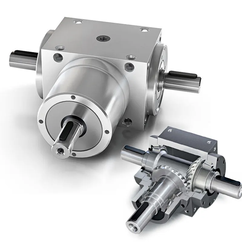 Manufacturer High Efficiency Space-Saving Spiral Bevel Gearbox Low Noise Steering Gearbox