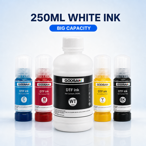 หมึก DTF สีขาว 250 มล. CMYK ชุด 70 มล. แบบน้ำ สำหรับเครื่องพิมพ์ตั้งโต๊ะ พิมพ์แบบ Direct to Film สำหรับงานพิมพ์แบบรีดร้อน ขายส่ง - Product Image 1