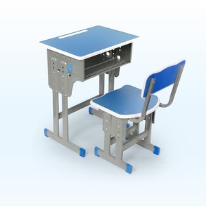 Conjunto de escritorio y silla ajustables en altura Yh para estudiantes de 6 a 18 años con opción personalizable - Product Image 1