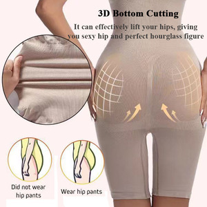 Body Sculptant Femme Confortable et Gainant à Couleur Unie, Sans Coutures, à Haute Élasticité pour Remonter les Fesses - Product Image 4