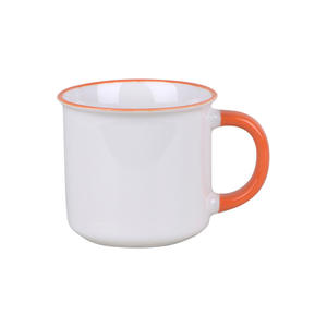 Mug en céramique rétro avec poignée colorée, design durable, idéal pour les cadeaux et la publicité - Product Image 5