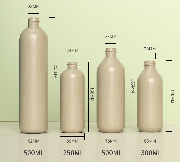 Clear Biodegradable Plastic Bottles Cosmetic Lotion Pump 20g To 500g
