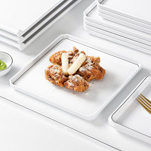 Xiangyuan <b>melamine</b> tableware <b>plates</b>, commercial creative hotel restaurant special <b>plates</b>, imitation porcelain <b>plates</b>, shallow - Product Image 2