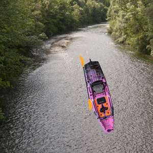 <span class=keywords><strong>Kayak</strong></span> <span class=keywords><strong>de</strong></span> sport <span class=keywords><strong>de</strong></span> plein air en PVC à propulsion humaine étroite longue pagaie à double lame en plastique pliable en deux parties canoë pour la pêche et le surf - Product Image 3