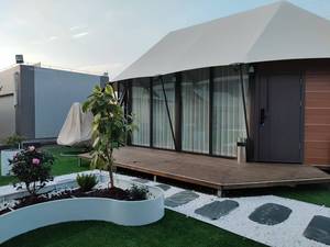 YS-38 אוהל ספארי גדול יוקרה גלמפינג באוהל קמפינג מותאם אישית אוהל קמפינג airbnb - Product Image 4