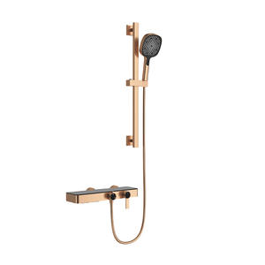 Ensemble de douche double fonction Vimijia, finition or rose brossé, mural, avec étagère portable, robinet de douche exclusif transfrontalier, vente chaude - Product Image 3