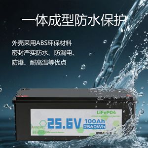 Batería LiFePO4 25.6V 100Ah 2560Wh de fosfato de hierro y litio para sistema de almacenamiento en caravanas y embarcaciones - Product Image 2