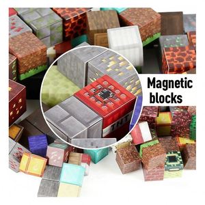 Cubes de construction magnétiques industriels pour l'apprentissage en classe, blocs de construction en plastique sensoriels éducatifs STEM, jeu créatif - Product Image 5