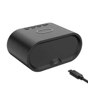 Cargador de teléfono inalámbrico portátil 3 en 1 con reloj despertador, luz nocturna, estación de carga inalámbrica de 15W, logotipo personalizado, nuevos productos 2025 - Product Image 4