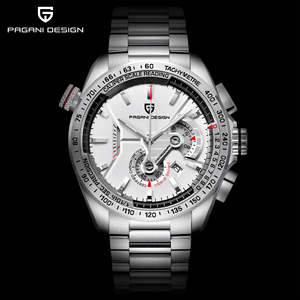 Montre chronographe automatique pour homme, très vendue, bracelet en acier inoxydable 316L, tachymètre, montre sport, logo personnalisé O - Product Image 6