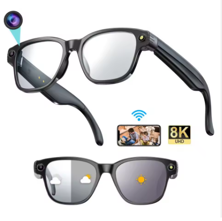 2026 New L801 Smart Glasses With 8MP 4K HD Video Camera Sunglasses 32GB Wi-Fi Transfer Audio Record AI Assistant IP68 Waterproof