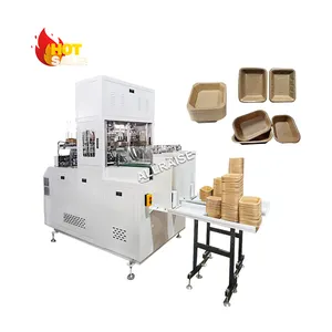 Automatic Hydraulic Paper Food Box Forming Machine Bento Lunch Box Making Machine Disposable Food Containers Forming Machine