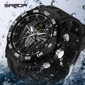 Reloj Deportivo SANDA 6111 para Hombre, Diseño Exquisito, Pantalla Dual Analógica+Digital LED, Resistente al Agua 50M, Reloj Masculino - Product Image 5