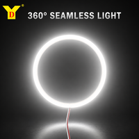 Anneaux lumineux LED COB YD Angel Eyes 60mm 70mm 80mm 90mm 100mm 120mm pour phares, feux de jour DRL 12V pour voiture et moto