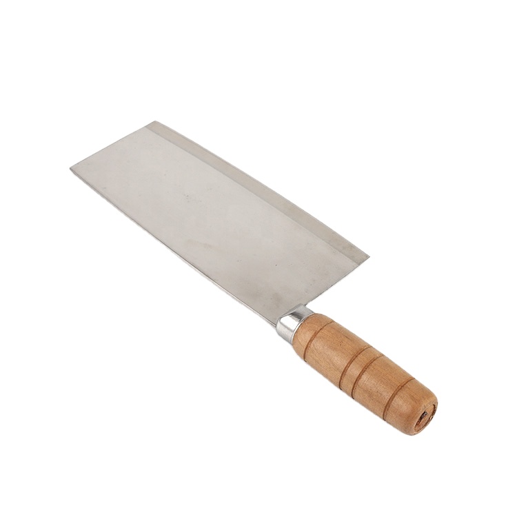 Heavy Duty Chinese Meat Cleaver Butcher Knife with Wooden Handle Bone Chopper Knife