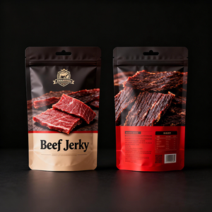 Großhandel: Kundenspezifisch bedruckte, wiederverwendbare Vakuum-Ziplock-Standbodenbeutel für Snacks und Beef <span class=keywords><strong>Jerky</strong></span> mit Tiefdruck - Product Image 3