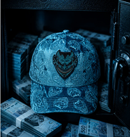 Gorra de Béisbol Premium con Relieve y Emblema Metálico 3D de Demonio, Estilo Urbano de Lujo, Deportiva, de 5 Paneles, con Cierre a Presión, para Adultos Unisex