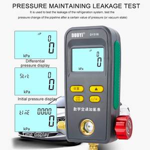 ชุดเกจวัดความดันดิจิตอล DUOYI DY518 สำหรับน้ำยา R410A พร้อมเกจวัดสุญญากาศและรหัสอุณหภูมิ - Product Image 3