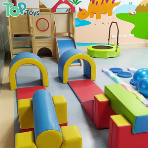 TOP Niños Interior/Exterior Montessori Soft Play Castle Block Baby Playroom Climber Activity Playground Furniture para Hospital - Product Image 1