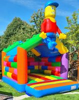 Château gonflable commercial combiné avec souffleur, blocs géants, château gonflable en forme de A, Super Bloc