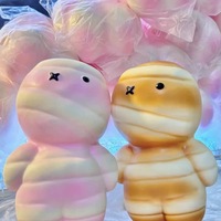 Mainan Squishy Roti Mummy Lucu dari Busa PU, Lambat Mengembang, Pereda Stres, Hadiah Unik Grosir