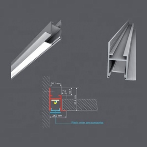 Perfil Arquitectónico para Techos, Iluminación de Borde de Pared, <span class=keywords><strong>Esquina</strong></span> Empotrada, <span class=keywords><strong>LED</strong></span> de Aluminio, Nuevo Aluminio 6063, Aleación - Product Image 5