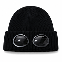 Bonnet en coton rayé personnalisé avec logo imprimé, accessoires pour l'automne et l'hiver, unisexe, chaud, pour le voyage et l'usage quotidien, vente en gros usine