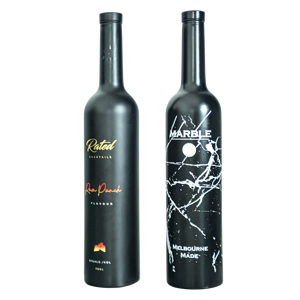 Bouteilles rondes en verre de spiritueux personnalisées de 50ml à 1 litre de capacité vide pour Gin Rum Tequila Vodka avec bouchon en liège - Product Image 5