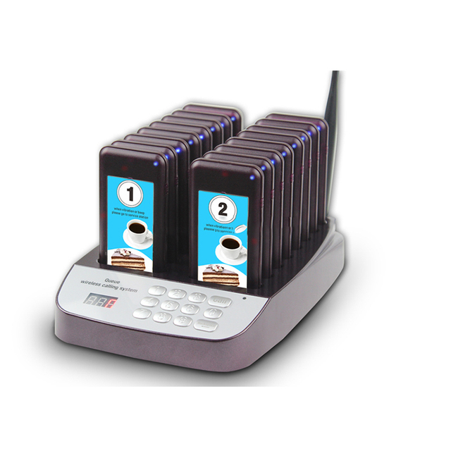 16 Pagers Coaster Call Restaurant Waiter System Restaurant Customer Call Waiting Buzzer System