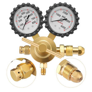 Régulateur d'azote haute pression avec tuyau en laiton de 1,5 m pour propane, CO2, acétylène et gaz naturel, débitmètre en laiton - Product Image 5