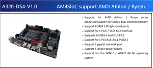 Hoge Kwaliteit A320chipset Moederbord Dual Channel Ondersteuning 2th Gen Ddr4 Amd Moederbord - Product Image 3