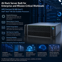 Servidor en Rack HPE ProLiant DL580 Gen11 4U, Intel Xeon de 4.ª Generación, Servidor Empresarial para IA, Virtualización, Base de Datos y Computación en la Nube