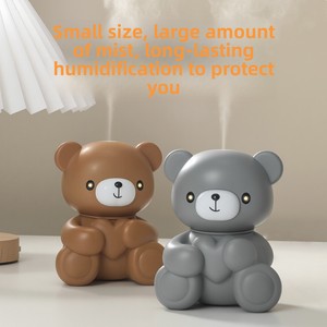 Bear-shaped Plastic USB-Powered <strong>Mini</strong> Ultrasonic Humidifier <strong>Diffuser</strong> Aromatherapy Silent <36dB <strong>LED</strong> Night <strong>Light</strong> Home Bedroom - Product Image 4