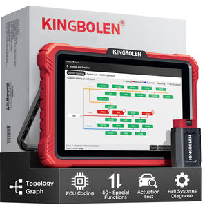 Kingbolen K10 PRO Scanner OBD2 complet pour diagnostic automobile, 40 fonctions de réinitialisation, Codage ECU, Test actif - Product Image 1